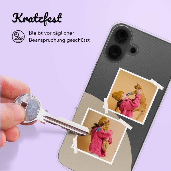 Personalisierte Hülle mit Filmrolle N°2 iPhone 16 - Transparent