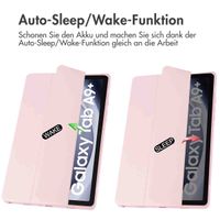 imoshion Trifold Hardcase Klapphülle Samsung Galaxy Tab A9 Plus - Rosa