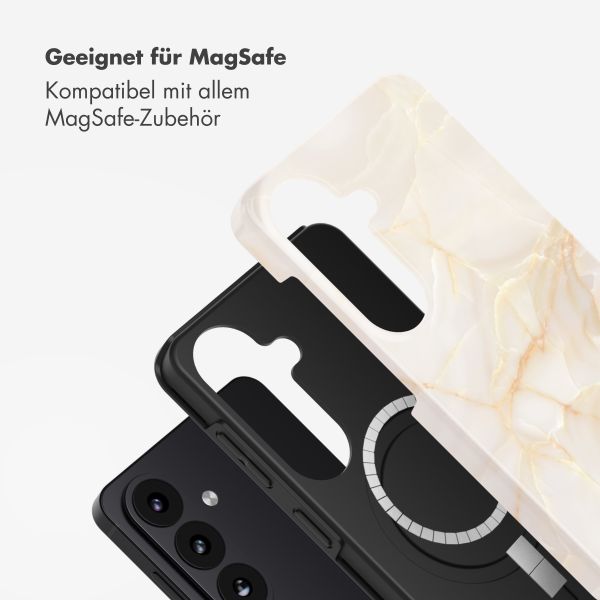Selencia Vivid Rückabdeckung mit MagSafe Samsung Galaxy S26 Plus - Golden Beige Marble
