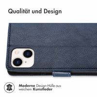 imoshion Luxuriöse Klapphülle Apple iPhone 15 - Dunkelblau