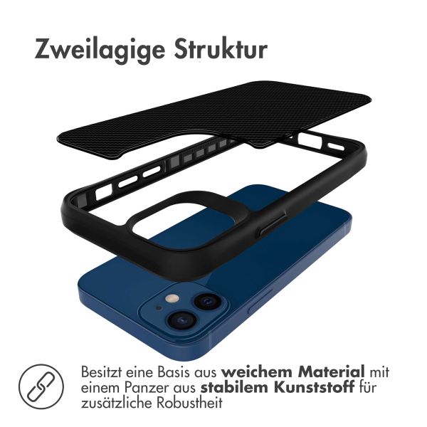 imoshion Rugged Hybrid Carbon Case für das iPhone 12 Mini - Schwarz