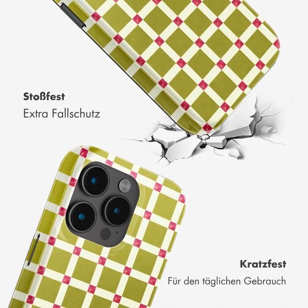 Selencia Vivid Rückabdeckung mit MagSafe Apple iPhone 15 Pro - Check This Olive