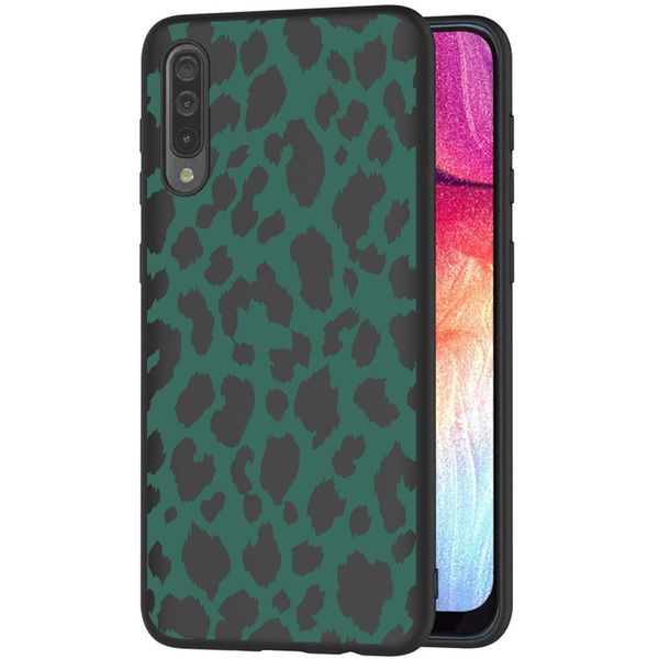 imoshion Design Hülle Galaxy A50 / A30s - Leopard - Grün / Schwarz