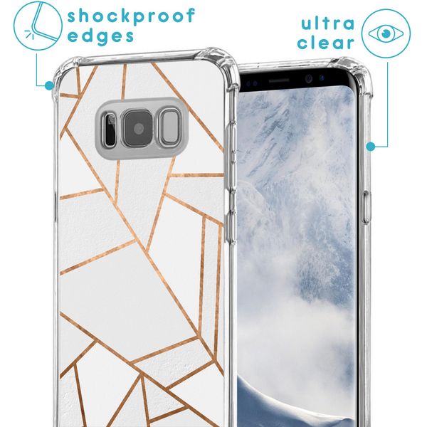imoshion Design Hülle mit Band für das Samsung Galaxy S8 - White Graphic
