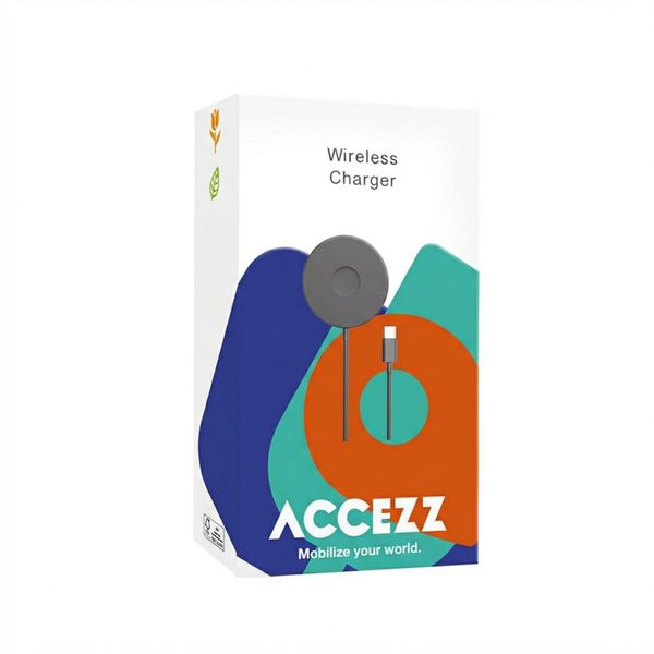 Accezz Wireless Charger USB-C - MagSafe kabelloses Ladegerät - 1 Meter - Weiß
