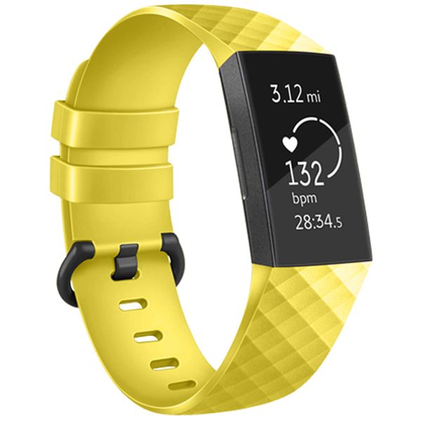 imoshion Silikonband für das  Fitbit Charge 3 / 4 - Gelb