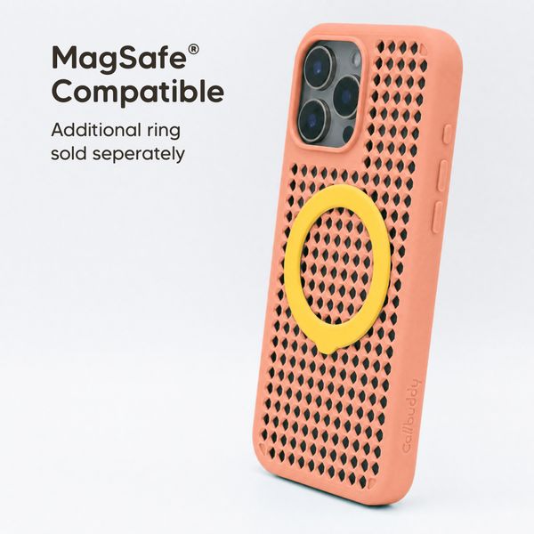 Callbuddy Hülle mit Strap Apple iPhone 16 Pro Max - Coral Pop