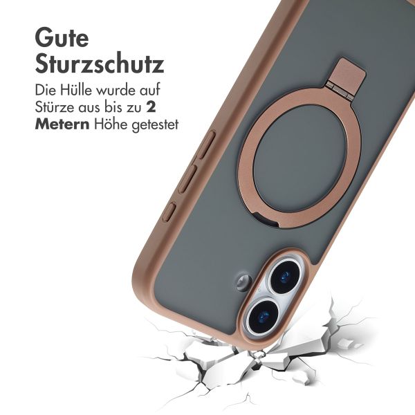 Accezz Ring Stand Backcover mit MagSafe Apple iPhone 17 - Braun