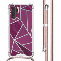 imoshion Design Hülle mit Band für das Huawei P30 Pro - Bordeaux Graphic