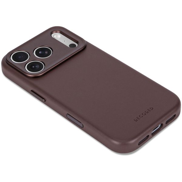 Decoded Leather Backcover MagSafe Apple iPhone 18 Pro Max / 17 Pro Max - Chocolate Brown