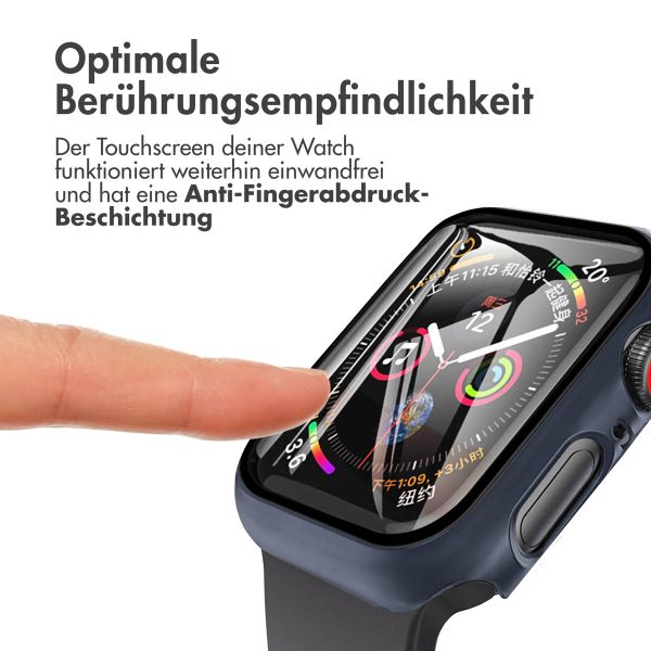 imoshion Full Cover Hard Case für Apple Watch Series 4 / 5 / 6 / SE - 44 mm - Dunkelblau