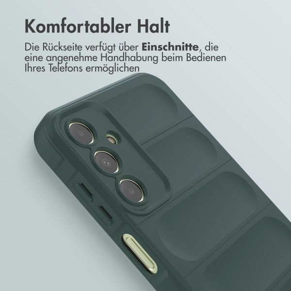 imoshion EasyGrip Back Cover für das Samsung Galaxy A15 (5G/4G) - Dunkelgrün