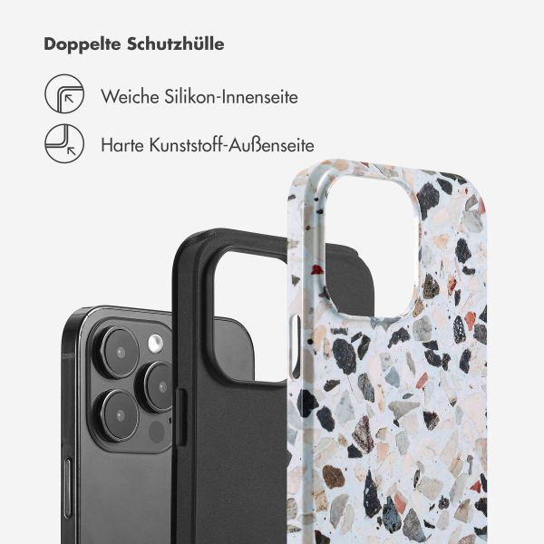 Selencia Vivid Tough Back Cover für das iPhone 14 Pro Max - Chic Terazzo