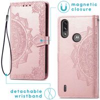 imoshion Mandala Klapphülle Motorola Moto E7i Power - Roségold