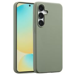 Accezz Liquid Silikoncase mit MagSafe Samsung Galaxy S25 FE - Cooper Green