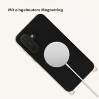 Selencia Rivièra Backcover mit MagSafe mit abnehmbaren Haken Samsung Galaxy A37 (5G) - Velvet Black