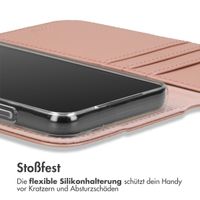 Accezz Wallet TPU Klapphülle für das Samsung Galaxy S22 Plus - Rose Gold