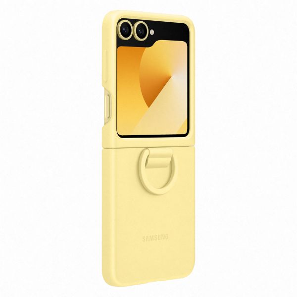 Samsung Original Silikon Cover Ring Samsung Galaxy Z Flip 6 / Flip 7 FE - Yellow