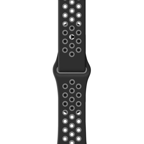 imoshion Silikonband Sport für die Fitbit Charge 3 / 4 - Schwarz / Grau