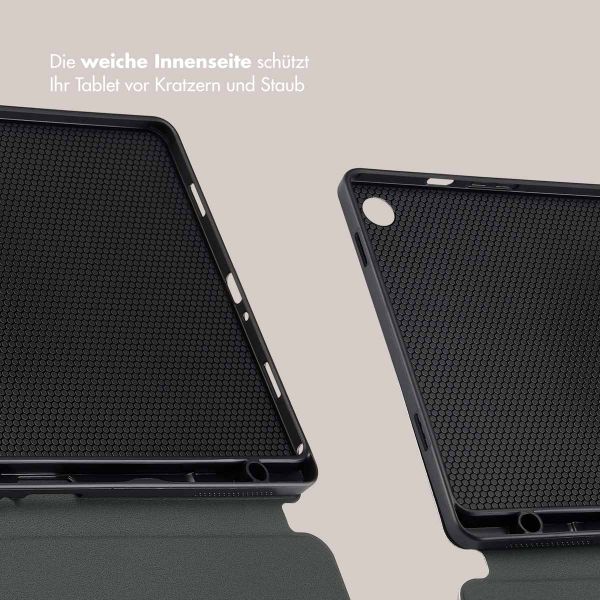 Selencia Vivid Klapphülle Samsung Galaxy Tab A9 Plus - Art Wave Black