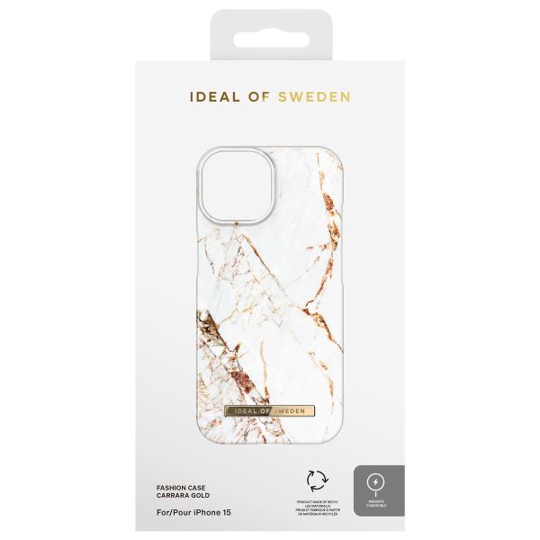 iDeal of Sweden Fashion Back Case für das Apple iPhone 15 - Carrara Gold