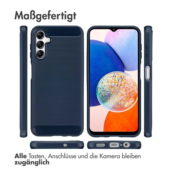 imoshion Brushed Back Cover Samsung Galaxy A14 (5G/4G) - Dunkelblau