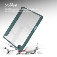 imoshion Trifold Hardcase Klapphülle für das Samsung Galaxy Tab S6 Lite (2020/2022/2024) - Grün