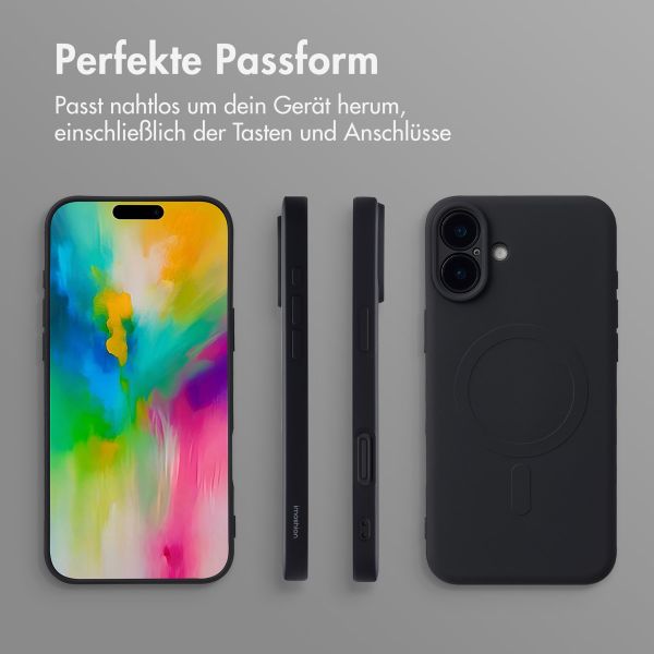 imoshion Color Back Cover mit MagSafe für das iPhone 16 Plus - Schwarz