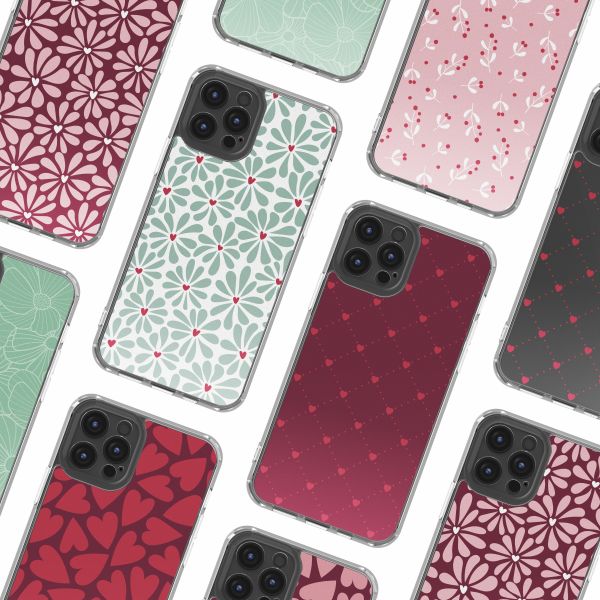 imoshion Design Hülle Apple iPhone 12 (Pro) - Bloom Love Sage Green