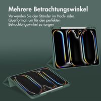Accezz Smarte Klapphülle aus Silikon Apple iPad Pro 13 (2025) M5 / (2024) M4 - Dunkelgrün