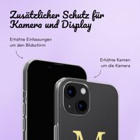 Personalisierte Hülle mit Buchstaben iPhone 12 (Pro) - Transparent