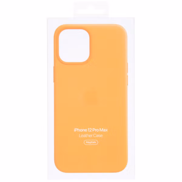 Apple Leder-Case MagSafe für Apple iPhone 12 Pro Max - California Poppy