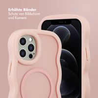 Selencia Wavy Backcover mit MagSafe Apple iPhone 12 (Pro) - Soft Pink