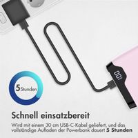 imoshion Powerbank - 20.000 mAh - Schnelles Aufladen und Power Delivery - Rosa