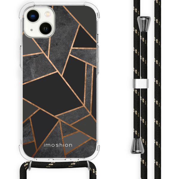 imoshion Design Hülle mit Band für das iPhone 14 Plus - Black Graphic