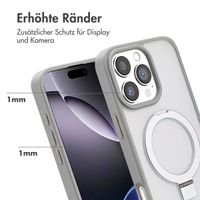 Accezz Ring Stand Backcover mit MagSafe Apple iPhone 16 Pro Max - Grau