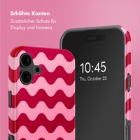 Selencia Vivid Tough Back Cover mit MagSafe für das iPhone 16 - Wave Vibes Lipstick