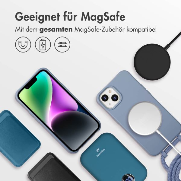 imoshion Color Backcover mit abnehmbarem Handykette und MagSafe Apple iPhone 14 - Ash Blue