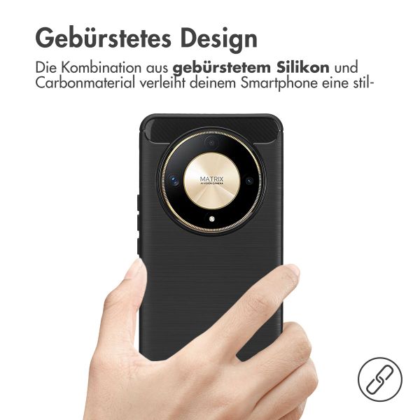 imoshion Brushed Back Cover Honor Magic 6 Lite - Schwarz