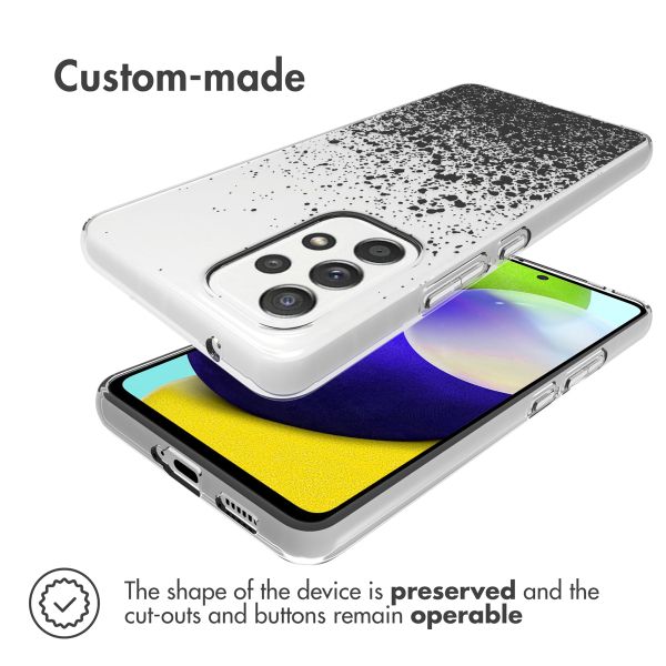 imoshion  Design Hülle für das Samsung Galaxy A53 - Splatter Black