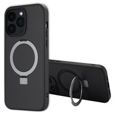 Accezz Ring Stand Backcover mit MagSafe Apple iPhone 14 Pro Max - Schwarz