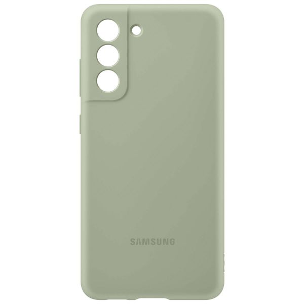 Samsung Original Silikon Cover für das Galaxy S21 FE - Olive Green