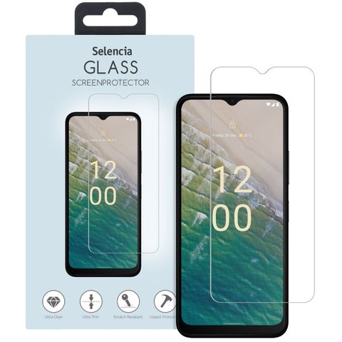 Selencia Screen Protector aus gehärtetem Glas Nokia C32