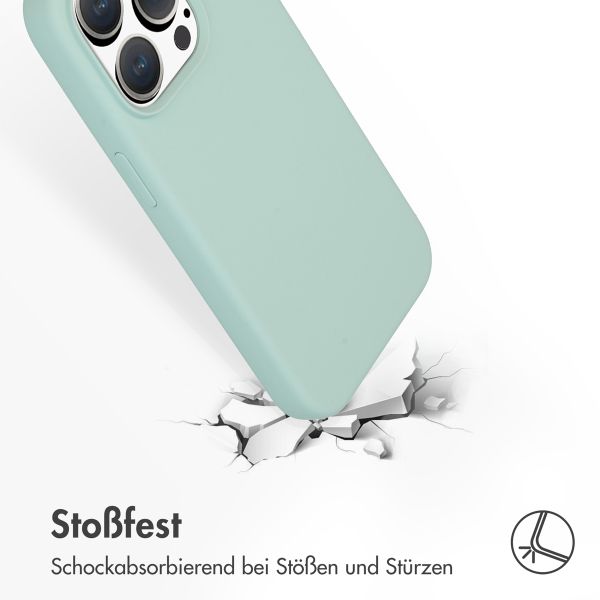 Accezz Liquid Silikoncase mit MagSafe Apple iPhone 15 Pro - Sky Blue