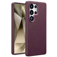 Accezz MagSafe Leather Backcover für das Samsung Galaxy S25 Ultra - Heath Purple