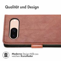 imoshion Luxuriöse Klapphülle Google Pixel 8a - Braun