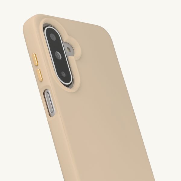 Selencia Rivièra Backcover mit MagSafe mit abnehmbaren Haken Samsung Galaxy A17 (5G) / (4G) - Milky Latte