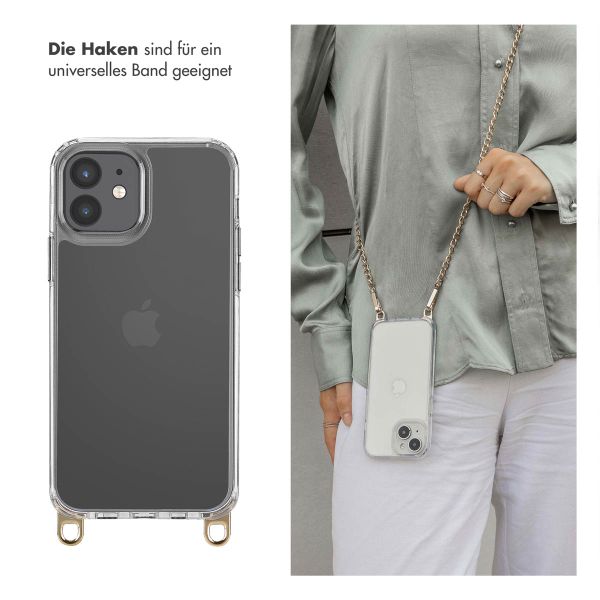 Selencia Back Cover mit abnehmbaren Haken für das iPhone 12 (Pro) - Transparent