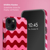 Selencia Vivid Tough Back Cover mit MagSafe für das iPhone 13 - Wave Vibes Lipstick