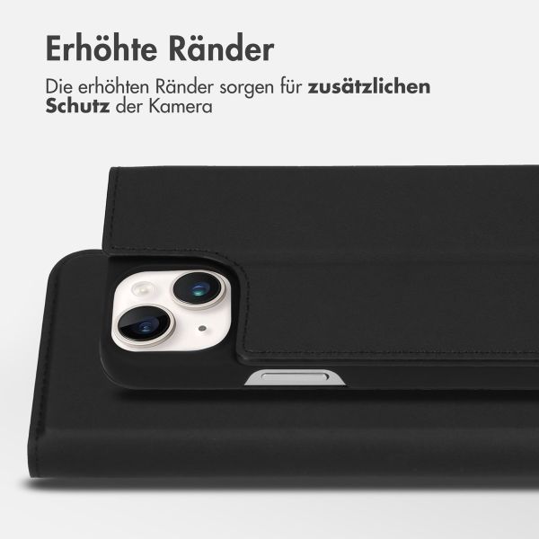 Accezz Premium Leather Slim Klapphülle für das iPhone 14 - Schwarz